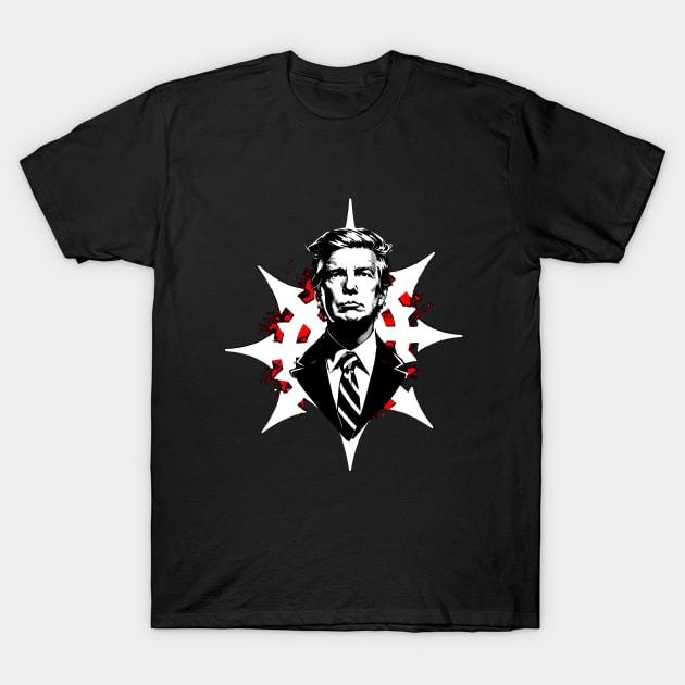 Trump Blood Chaos Star T-Shirt by Helgar